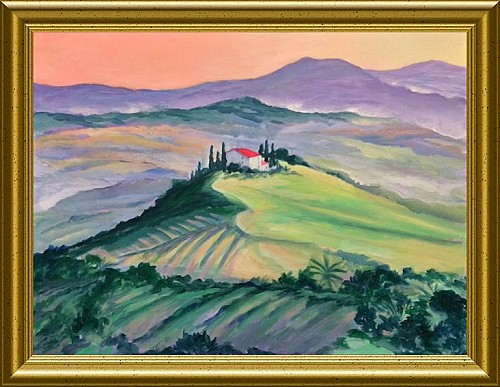 Tuscan Retreat - Acrylic Painting